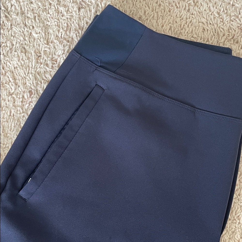 Athleta Navy Endless Highrise Pants Size 8 - Picture 2 of 6